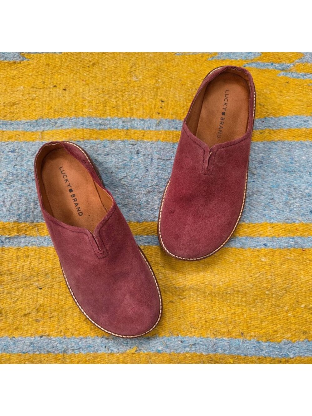 Lucky Brand Tamala Suede Clog Mule Shoe Women's Size 8